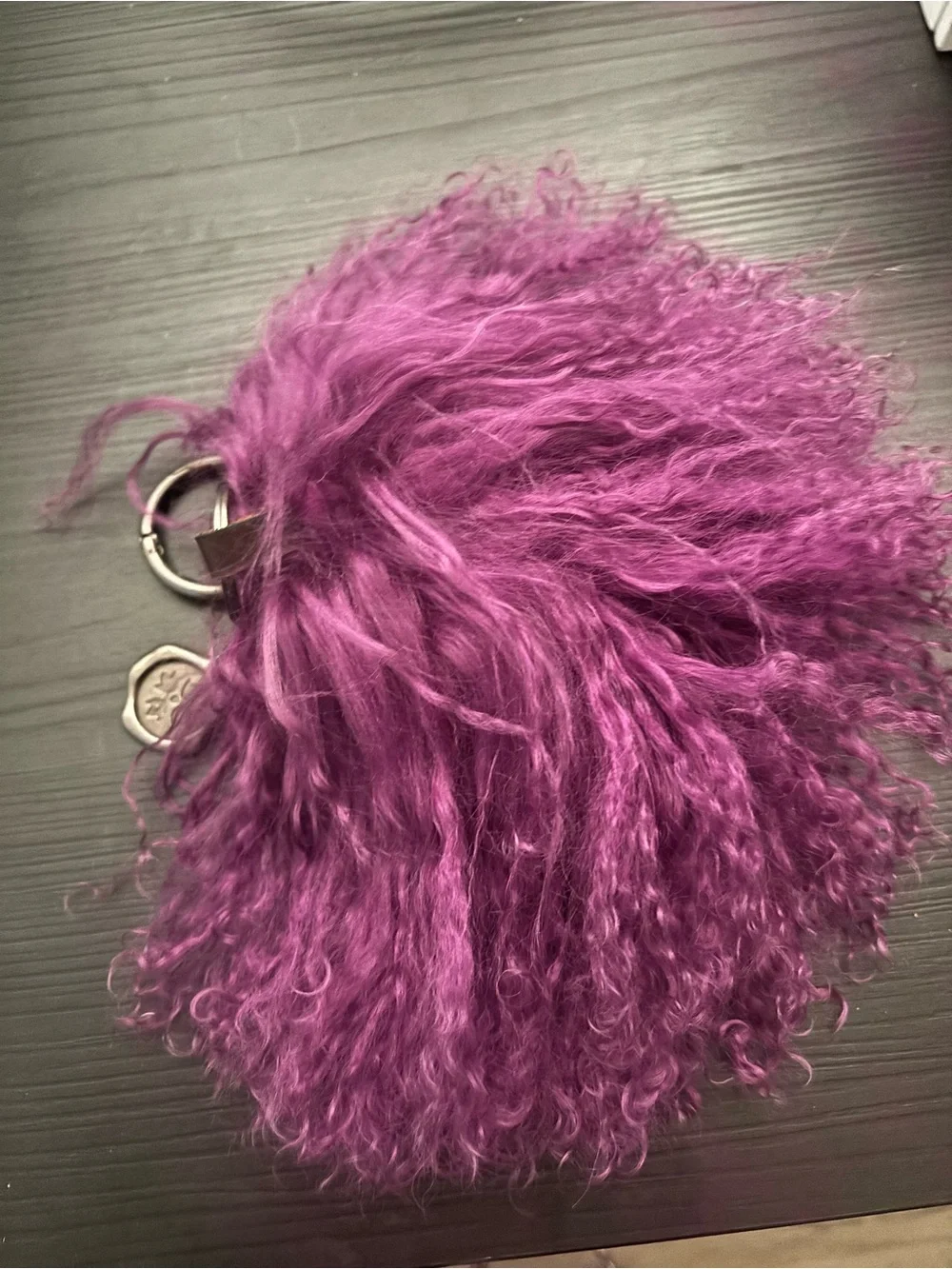 Patricia Nash Mongolian lamb purse charm